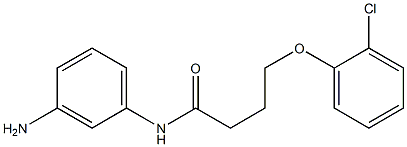 N-(3-aminophenyl)-4-(2-chlorophenoxy)butanamide Struktur