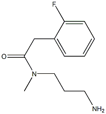 N-(3-aminopropyl)-2-(2-fluorophenyl)-N-methylacetamide Struktur