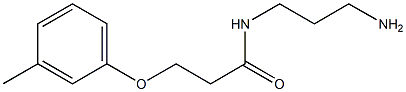 N-(3-aminopropyl)-3-(3-methylphenoxy)propanamide Struktur