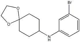 N-(3-bromophenyl)-1,4-dioxaspiro[4.5]decan-8-amine Struktur