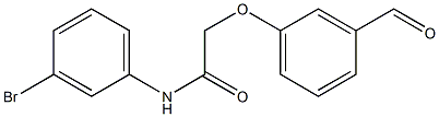 N-(3-bromophenyl)-2-(3-formylphenoxy)acetamide Struktur