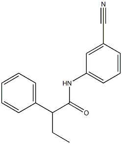 N-(3-cyanophenyl)-2-phenylbutanamide Struktur