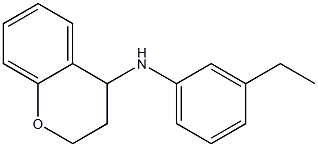 N-(3-ethylphenyl)-3,4-dihydro-2H-1-benzopyran-4-amine Struktur