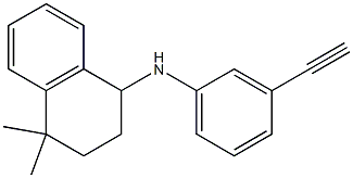 N-(3-ethynylphenyl)-4,4-dimethyl-1,2,3,4-tetrahydronaphthalen-1-amine Struktur