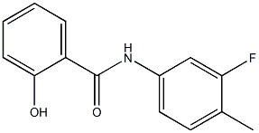 N-(3-fluoro-4-methylphenyl)-2-hydroxybenzamide Struktur