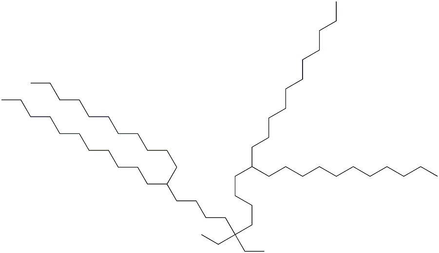 12,22-Diundecyl-17,17-diethyltritriacontane Struktur