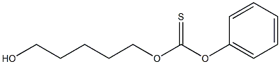 5-[(Phenoxythiocarbonyl)oxy]pentan-1-ol Struktur