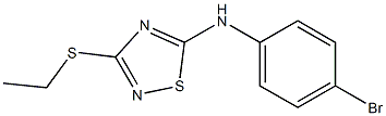 3-Ethylthio-5-(4-bromophenyl)amino-1,2,4-thiadiazole Struktur