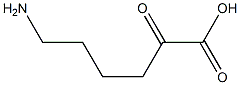 6-Amino-2-oxohexanoic acid Struktur