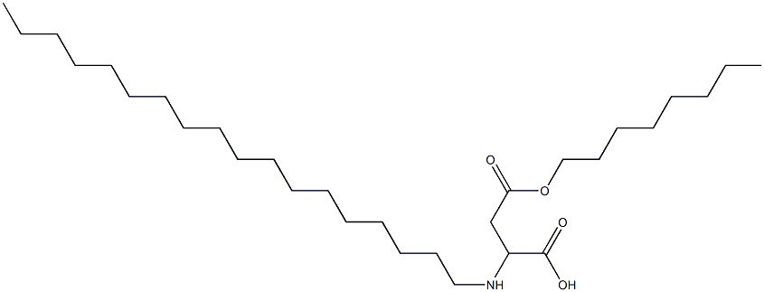 2-Octadecylamino-3-(octyloxycarbonyl)propionic acid Struktur