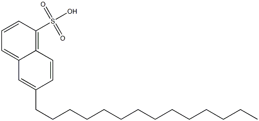 6-Tetradecyl-1-naphthalenesulfonic acid Struktur