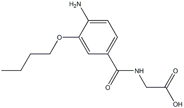 N-(3-Butoxy-4-aminobenzoyl)glycine Struktur