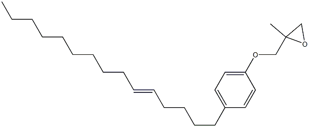 4-(5-Pentadecenyl)phenyl 2-methylglycidyl ether Struktur