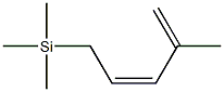 [(2Z)-4-Methyl-2,4-pentadienyl]trimethylsilane Struktur