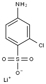 4-Amino-2-chlorobenzenesulfonic acid lithium salt Struktur