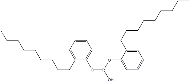 Phosphorous acid hydrogen bis(2-nonylphenyl) ester Struktur