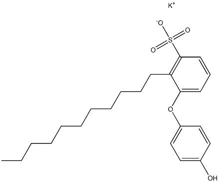 4'-Hydroxy-2-undecyl[oxybisbenzene]-3-sulfonic acid potassium salt Struktur