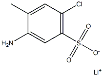 3-Amino-6-chloro-4-methylbenzenesulfonic acid lithium salt Struktur