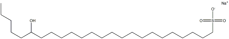 19-Hydroxytetracosane-1-sulfonic acid sodium salt Struktur