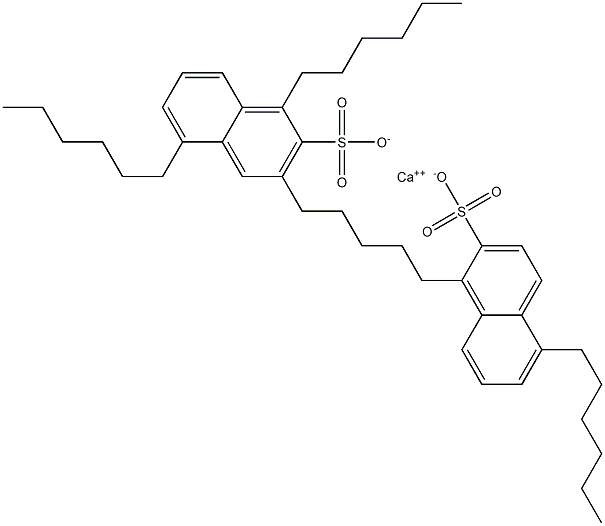 Bis(1,5-dihexyl-2-naphthalenesulfonic acid)calcium salt Struktur