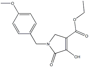 1-(4-Methoxybenzyl)-2,5-dihydro-4-hydroxy-5-oxo-1H-pyrrole-3-carboxylic acid ethyl ester Struktur