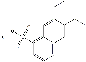 6,7-Diethyl-1-naphthalenesulfonic acid potassium salt Struktur