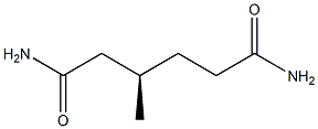 [R,(+)]-3-Methylhexanediamide Struktur