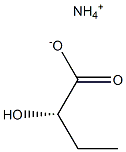 [S,(-)]-2-Hydroxybutyric acid ammonium salt Struktur