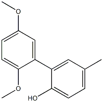 4-Methyl-2-(2,5-dimethoxyphenyl)phenol Struktur