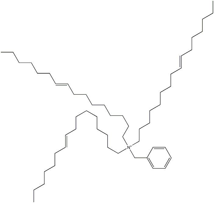 Tri(9-hexadecenyl)benzylaminium Struktur