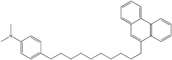 N,N-Dimethyl-4-[10-(phenanthren-9-yl)decyl]benzenamine Struktur