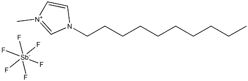 1-Decyl-3-MethylImidazolium hexaFluoroAntimonate Struktur