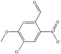 4-Chloro-5-methoxy-2-nitro-benzaldehyde Struktur