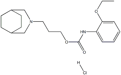 3-(3-AZABICYCLO[3.2.2]NON-3-YL)PROPYL 2-ETHOXYPHENYLCARBAMATE HYDROCHLORIDE Struktur