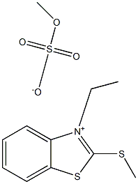 3-ETHYL-2-(METHYLSULFANYL)-1,3-BENZOTHIAZOL-3-IUM METHYL SULFATE Struktur