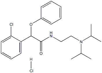2-(2-CHLOROPHENYL)-N-[2-(DIISOPROPYLAMINO)ETHYL]-2-PHENOXYACETAMIDE HYDROCHLORIDE Struktur