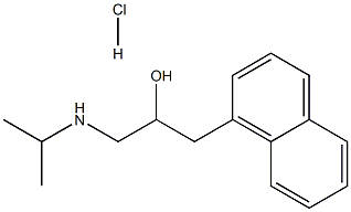 1-(ISOPROPYLAMINO)-3-(1-NAPHTHYL)-2-PROPANOL HYDROCHLORIDE Struktur