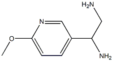 1-(6-methoxypyridin-3-yl)ethane-1,2-diamine Struktur