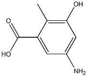 5-amino-3-hydroxy-2-methylbenzoic acid Struktur