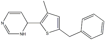 6-(5-benzyl-3-methylthiophen-2-yl)-1,6-dihydropyrimidine Struktur