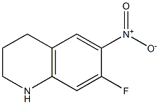 7-fluoro-6-nitro-1,2,3,4-tetrahydroquinoline Struktur