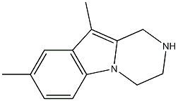 8,10-dimethyl-1,2,3,4-tetrahydropyrazino[1,2-a]indole Struktur