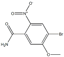 4-Bromo-5-methoxy-2-nitro-benzamide Struktur