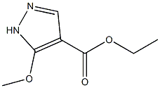 5-Methoxy-1H-pyrazole-4-carboxylic acid ethyl ester Struktur