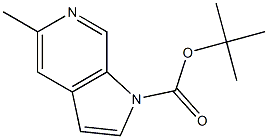 5-Methyl-pyrrolo[2,3-c]pyridine-1-carboxylic acid tert-butyl ester Struktur