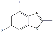 6-Bromo-4-fluoro-2-methyl-benzooxazole Struktur