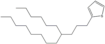 2-(4-hexyldodecyl)thiophene Struktur