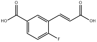 5-Carboxy-2-fluorocinnamic acid Struktur