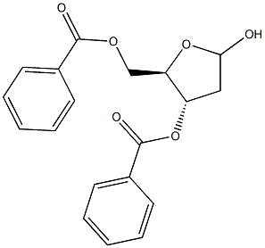 3,5-di-O-Benzoyl-2-deoxyribofuranose Struktur