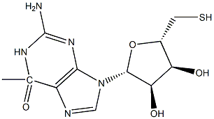 6-Methyl-thio-guanosine Struktur